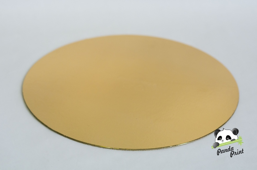 Подложка для торта золото 2,5 мм d 300 мм