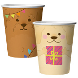 Стакан бум. 250 мл Милые собачки, 6 шт (арт.77580)