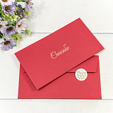 Конверт для денег плотный (003014/22) Спасибо, красный