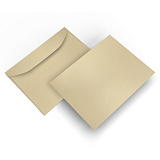 Конверт дизайнерский 110х160 мм Золото светлое металлик