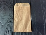 Бумажный пакет с V-образным дном 80х0х140, крафт