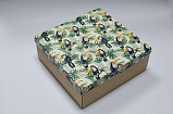 Коробка 260х255х100 Туканы (крафт дно)