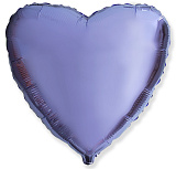 Шар фольгированный (18"/46 см) Сердце, сиреневый