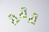 Бирка Зеленые листья 40х70 мм