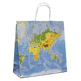 Крафт-пакет с кр.ручкой 320х120х320 Атлас