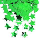 Конфетти Звезда, зеленый, металлик, 1,5 см, 50 г (арт.6015329)