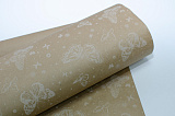 Упаковочная бумага Бабочки белые (700 мм)