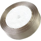 Лента атласная 2 см бежевый 23 м на пене