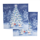 Салфетки Новогодняя ночь 33х33 см, 20 шт (арт.57437)