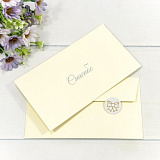 Конверт для денег плотный (003014/12) Спасибо, молочный