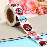 Наклейки в рулоне "Снеговики" 2,5 см, 500 шт (арт.9579786)