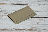 Конверт дизайнерский 90х160 мм Бронза металлик