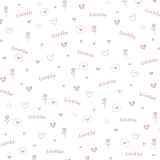 Пленка 55 мкм Время любить 0,58х10м, розовый