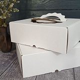 Коробка "До Box" с ручкой 320х280х110 белая