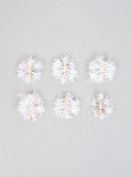 Прищепка Снежинка белая 5,5 см
