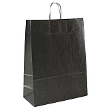 Крафт-пакет с кр. ручкой 350х140х430, черный