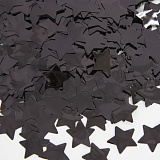Конфетти Звезда, черный, металлик, 1,5 см, 50 г (арт.6014331)