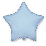 Шар фольгированный (18"/46 см) Звезда, голубой, Макарунс