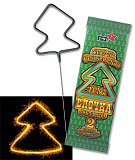 Бенгальский огонь Елочка, 30 сек, 21 см, 2 шт (арт.ТР163)