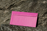 Цветной конверт 110х220 мм Розовый