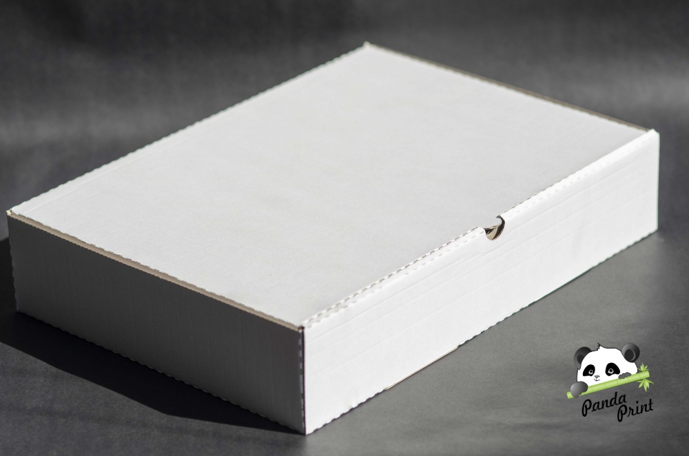 Коробка из гофрокартона 350х250х70 белая