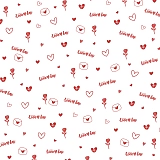 Пленка 55 мкм Время любить 0,58х10м, красный