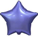Шар фольгированный (18"/46 см) Звезда, фиолетовый, Сатин