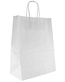 Крафт-пакет с кр. ручкой 350х150х450, белый