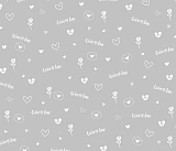 Пленка 55 мкм Время любить 0,58х10м, белый