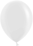 Шар (12"/30 см) Белый, пастель, 5 шт (арт.612101)