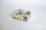 Коробка 100х100х30 Туканы (крафт дно)