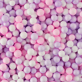 Шарики пенопласт, Цветной микс, Розовый/Сиреневый, 6-8 мм, 20 гр. (арт.6231121)