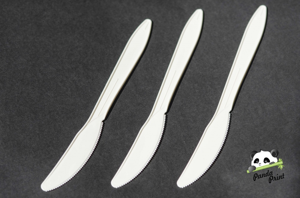 Нож белый одноразовый 160 мм, уп. 100 шт