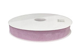 Лента бархатная 2 см сиреневая 23 м на катушке (картон)