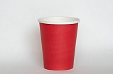 Бумажный стакан 250 мл красный (50 шт)