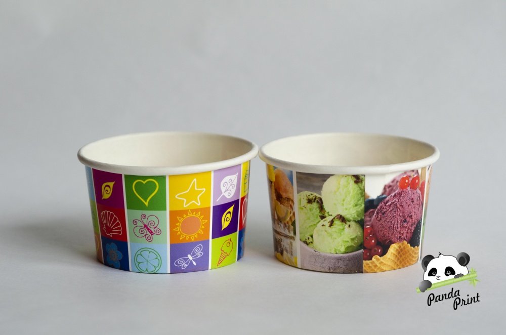 Стакан-креманка для пищевых продуктов 170 мл (100 шт), мороженое. Фото N4