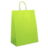 Крафт-пакет с кр. ручкой 260х150х350, лайм