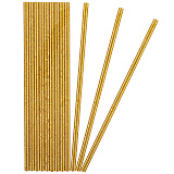Трубочки для коктейлей Светлое золото, металлик, 12 шт (арт.6231276)
