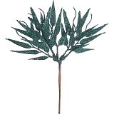 Ветка с листиками, 25 см, синий (арт.4630270009425)